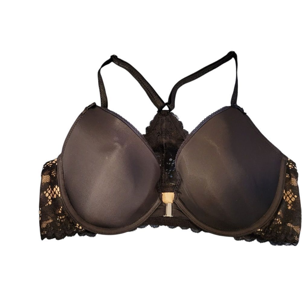 Adore Me Black Lace Bra with Padded Cups